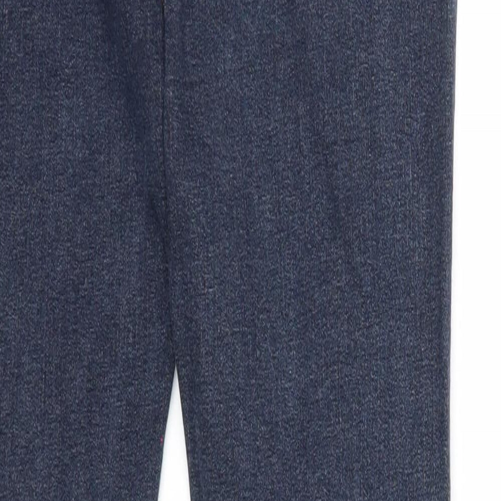 66 Girls Womens Blue Cotton Skinny Jeans Size L Regular Zip