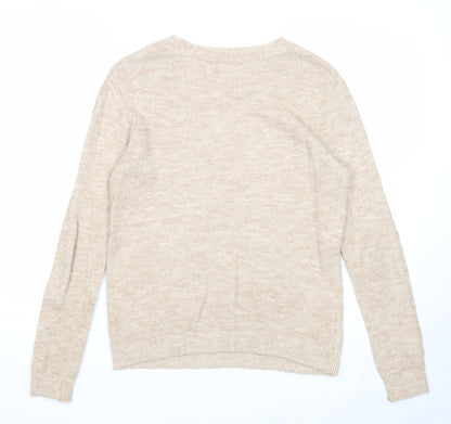Womens UK Size 8 Dorothy Perkins Beige Pullover Jumper