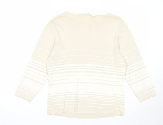 Womens UK Size M Bonmarché Beige Pullover Jumper