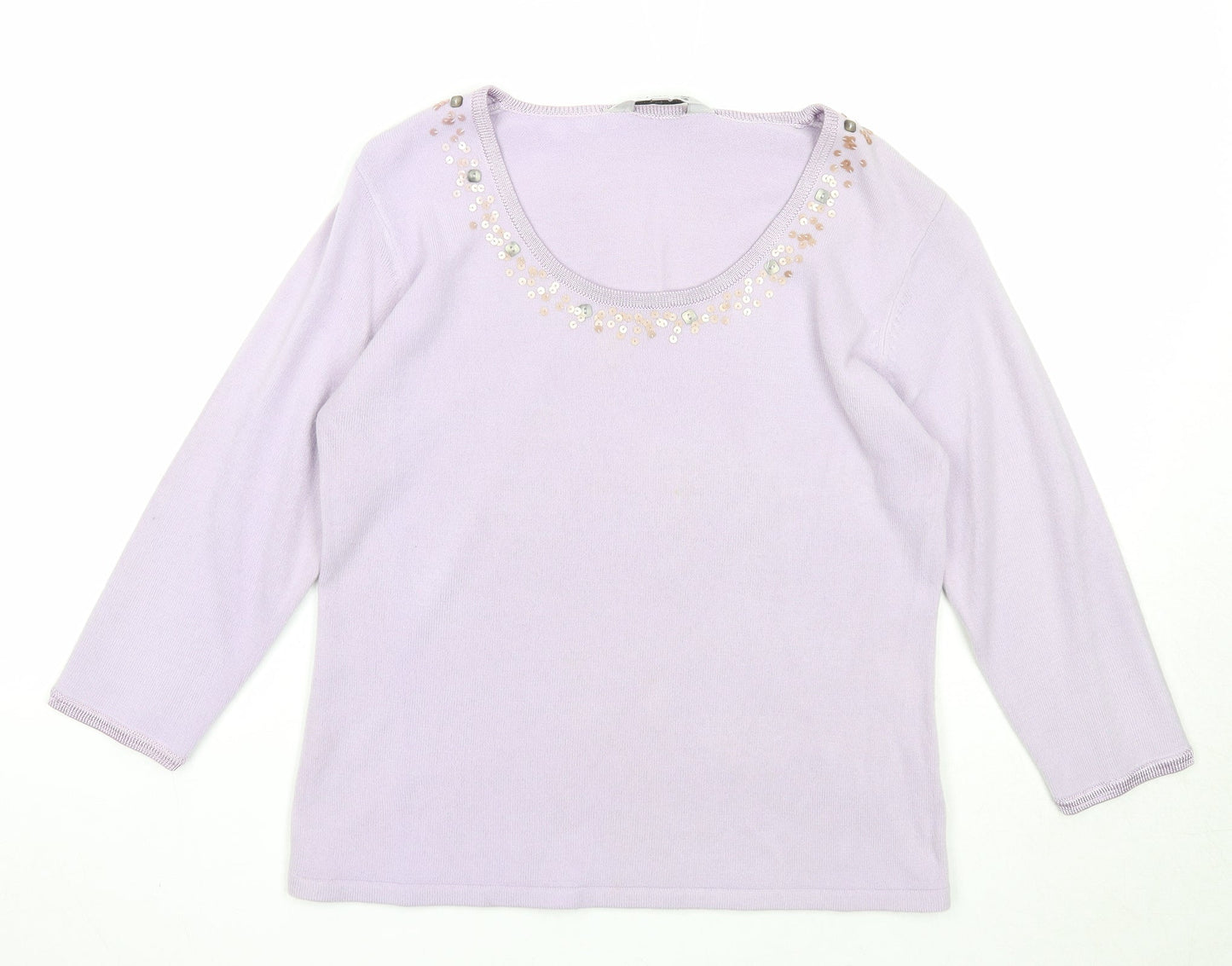 Womens UK Size 10 Tigi Purple Pullover Jumper