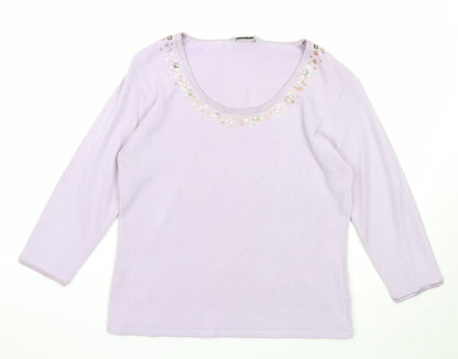Womens UK Size 10 Tigi Purple Pullover Jumper