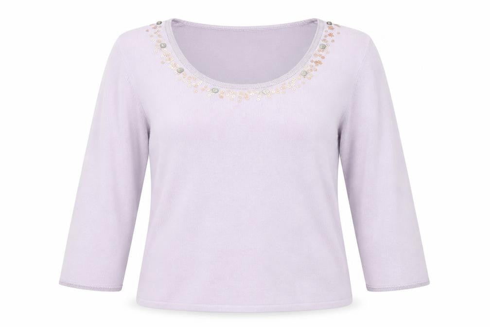 Womens UK Size 10 Tigi Purple Pullover Jumper