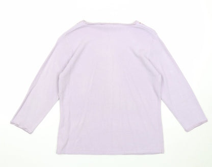 Womens UK Size 10 Tigi Purple Pullover Jumper