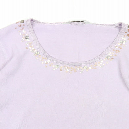 Womens UK Size 10 Tigi Purple Pullover Jumper