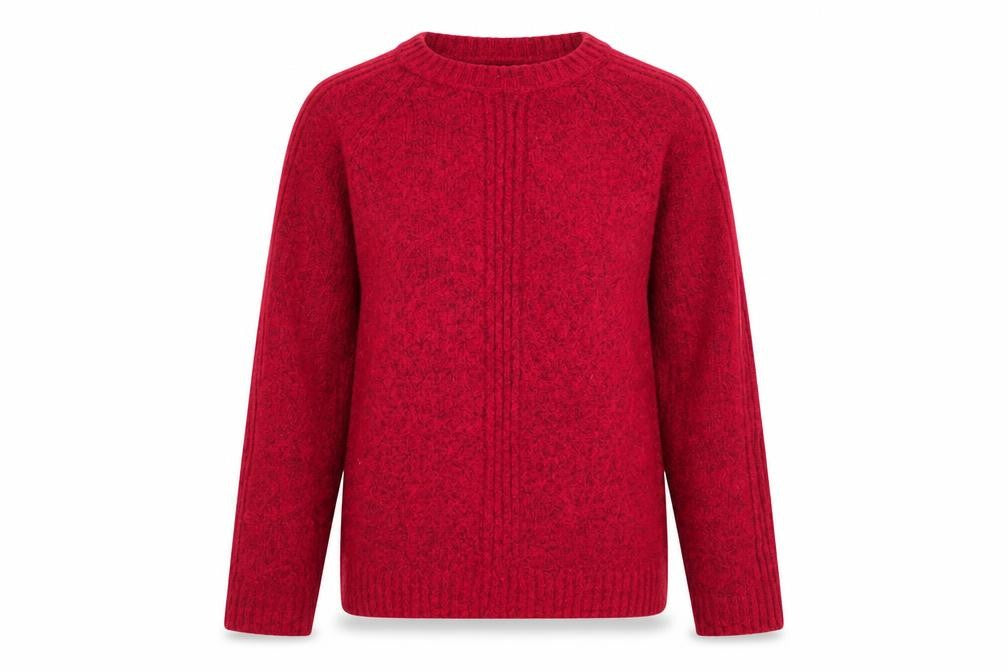 Marks and Spencer Womens Pink Round Neck Acrylic Pullover Jumper Size S