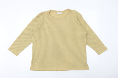 Womens UK Size M Bonmarché Yellow Pullover Jumper