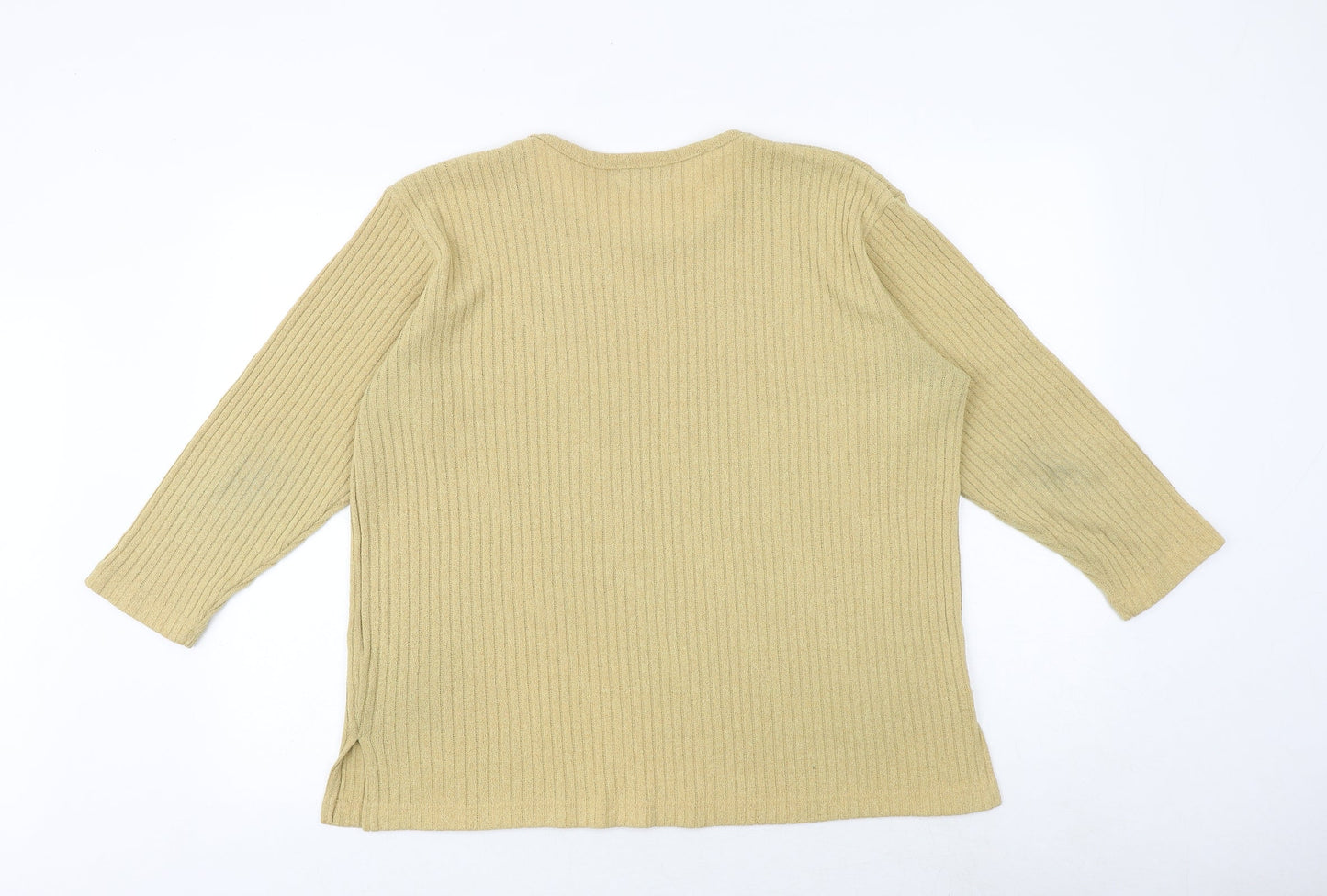 Womens UK Size M Bonmarché Yellow Pullover Jumper