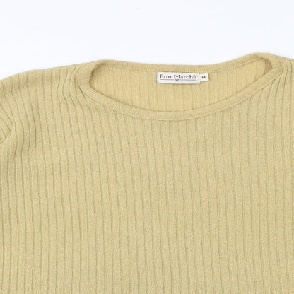 Womens UK Size M Bonmarché Yellow Pullover Jumper