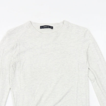 Womens UK Size S Zara Grey Pullover Jumper