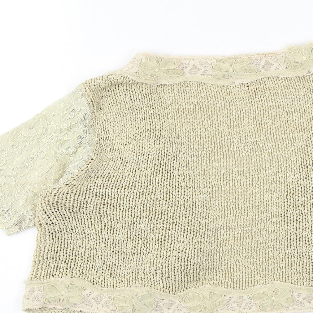 Womens UK Size S Marks and Spencer Brown Cardigan Jumper