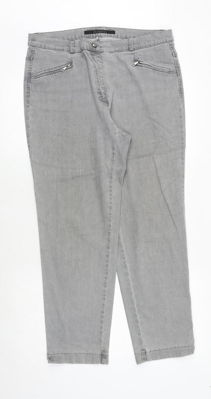 Womens UK Size 35 in ZERRES Regular Fit Straight Grey Jeans