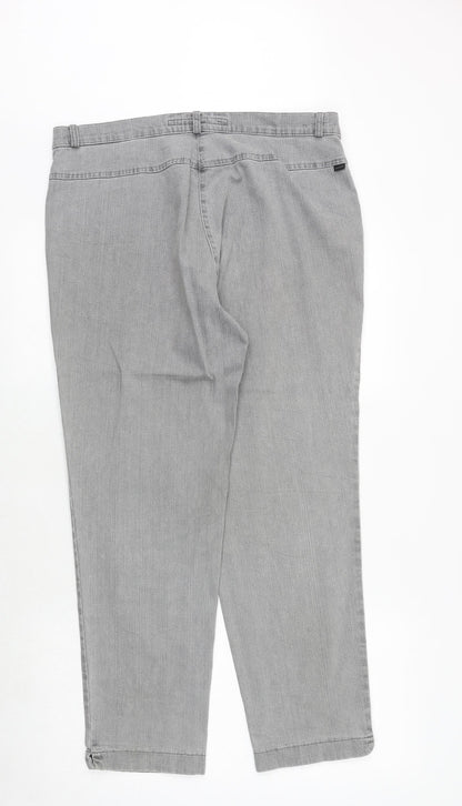 Womens UK Size 35 in ZERRES Regular Fit Straight Grey Jeans