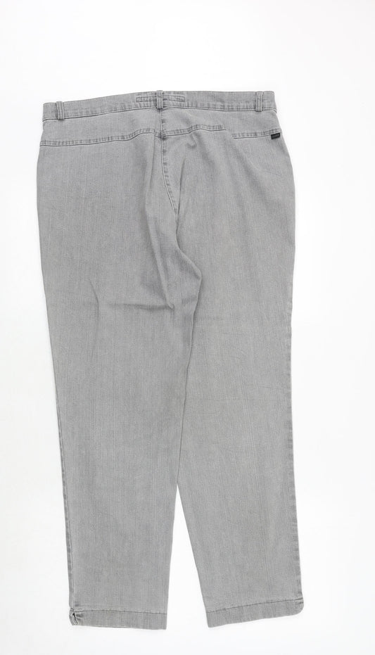 Womens UK Size 35 in ZERRES Regular Fit Straight Grey Jeans