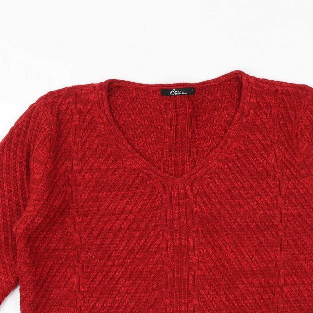 Womens UK Size S Bonmarché Red Pullover Jumper