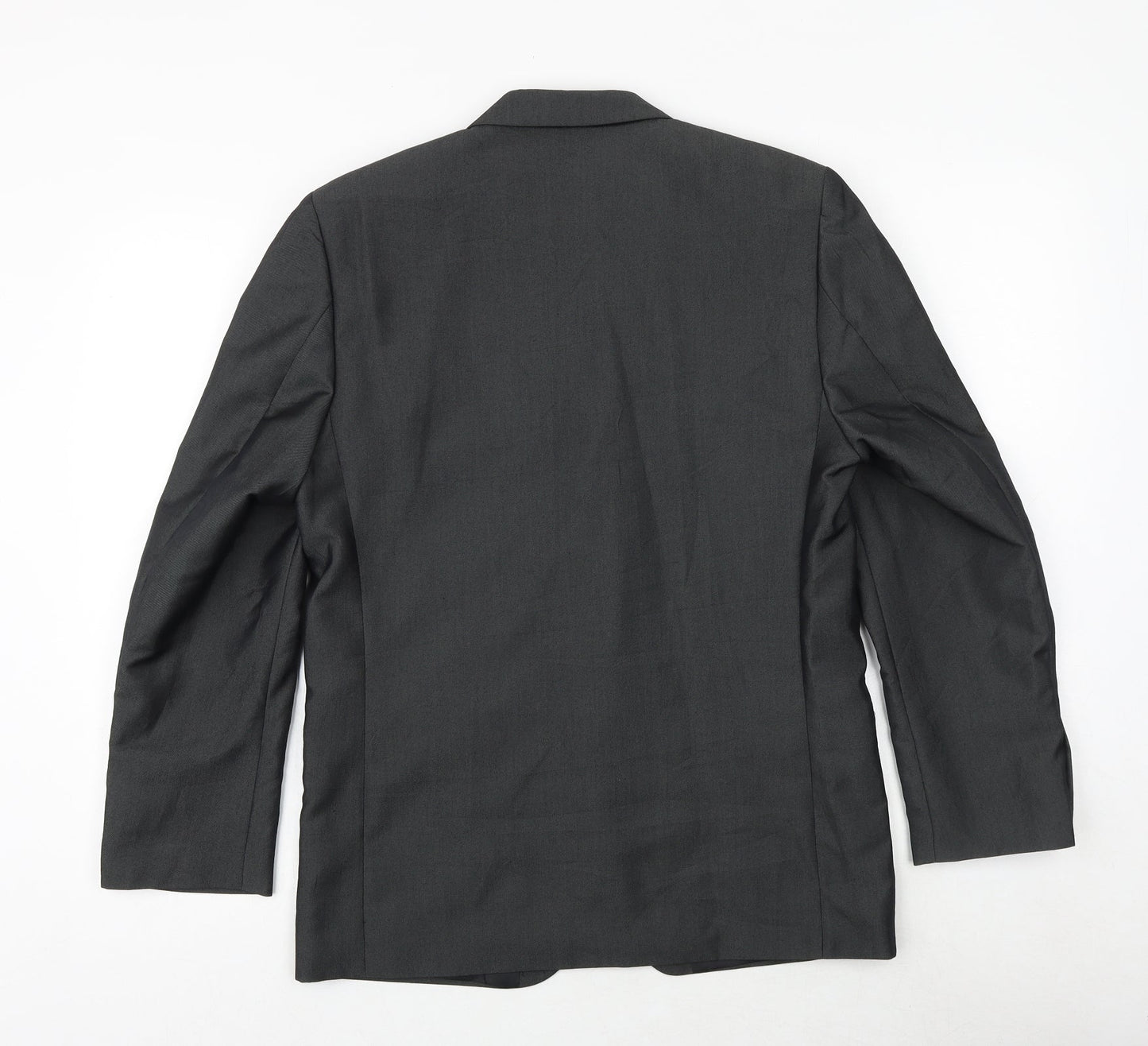 CP Womens Grey Polyester Jacket Suit Jacket Size 14