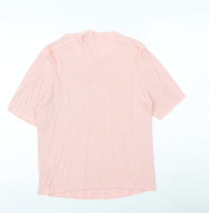 Womens UK Size S Jumper Pink Pullover Jumper