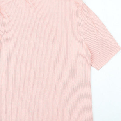 Womens UK Size S Jumper Pink Pullover Jumper