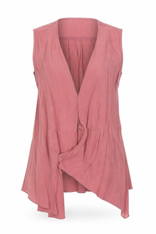 Womens UK Size 10 Topshop Pink Kimono Blouse