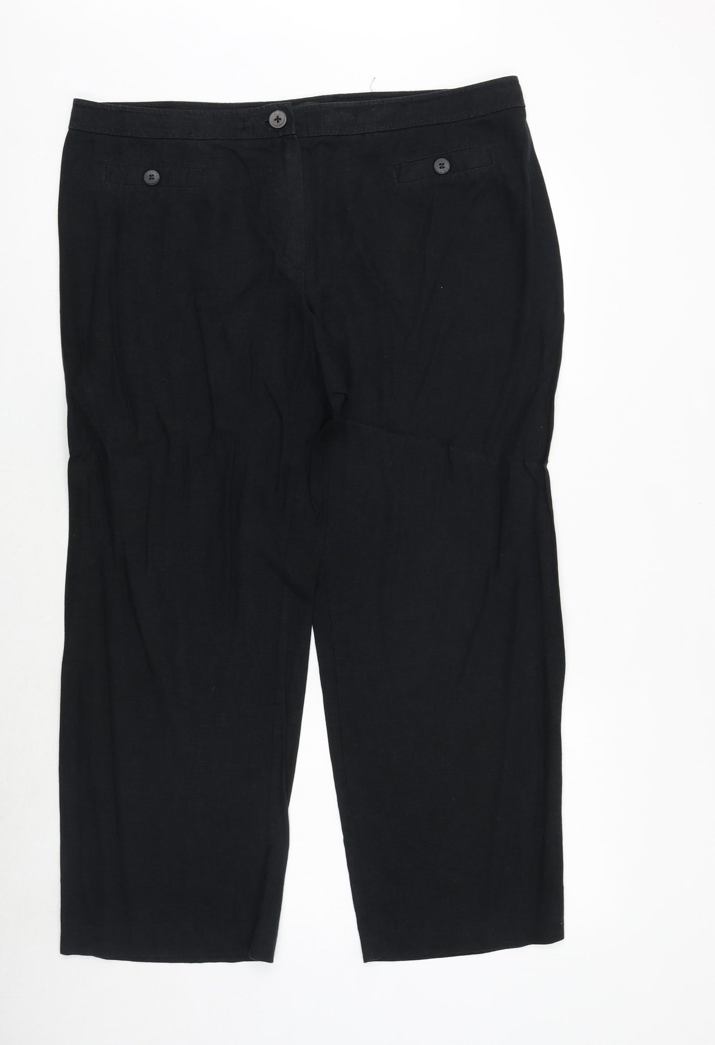 Womens UK Size 40 in Marks and Spencer Regular Fit  Black Trousers