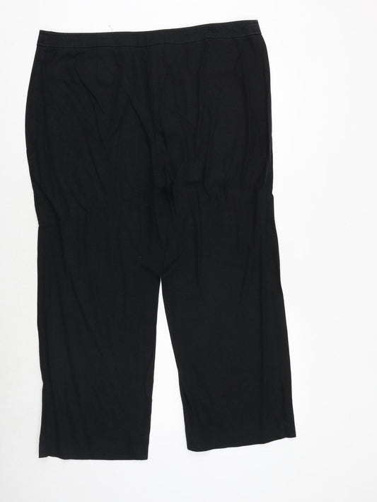 Womens UK Size 40 in Marks and Spencer Regular Fit  Black Trousers