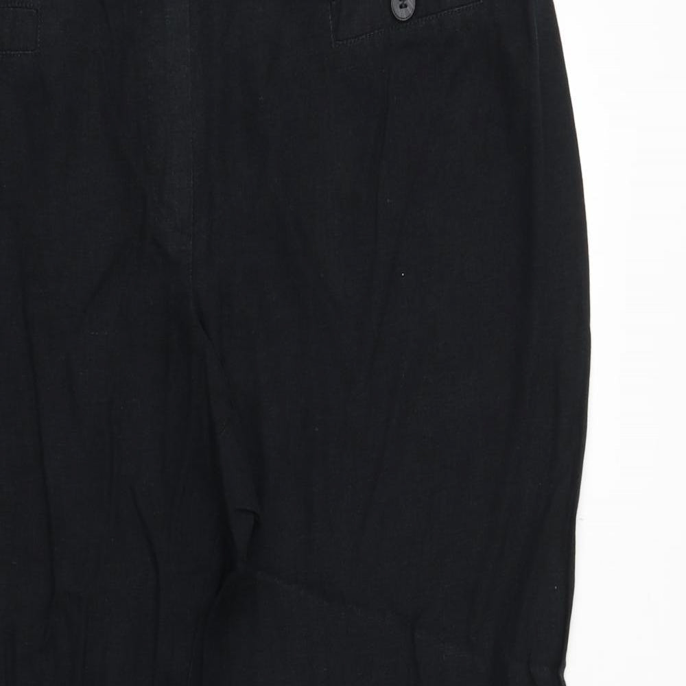 Womens UK Size 40 in Marks and Spencer Regular Fit  Black Trousers