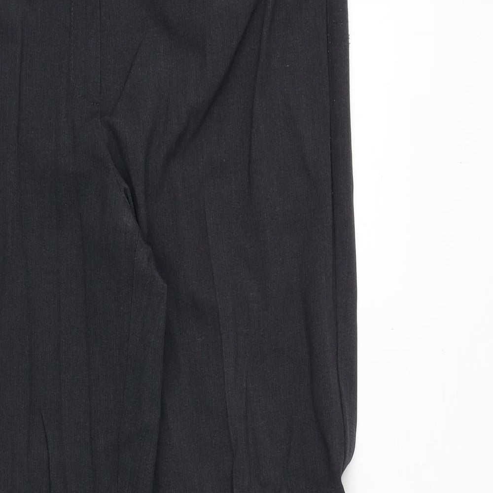 Womens UK Size 14 Marks and Spencer Regular Fit Dress Pants Grey Trousers