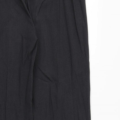 Womens UK Size 14 Marks and Spencer Regular Fit Dress Pants Grey Trousers