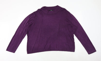 Womens UK Size XL Bonmarché Purple Pullover Jumper