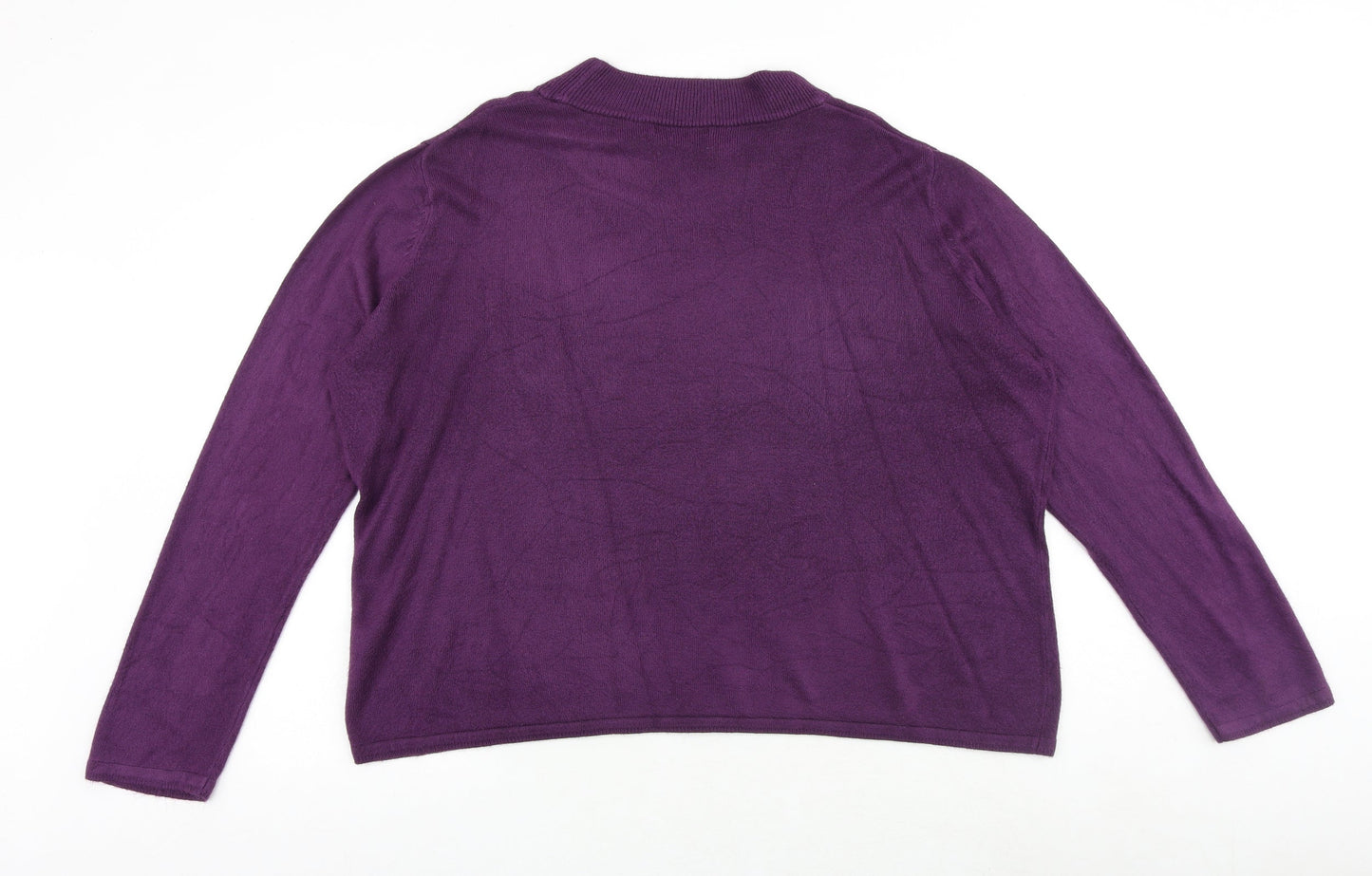 Womens UK Size XL Bonmarché Purple Pullover Jumper