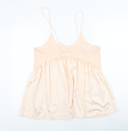 Womens UK Size 8 Topshop Pink Basic Tank