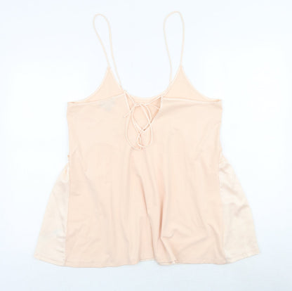 Womens UK Size 8 Topshop Pink Basic Tank