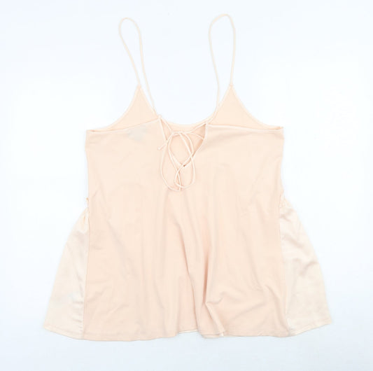 Womens UK Size 8 Topshop Pink Basic Tank