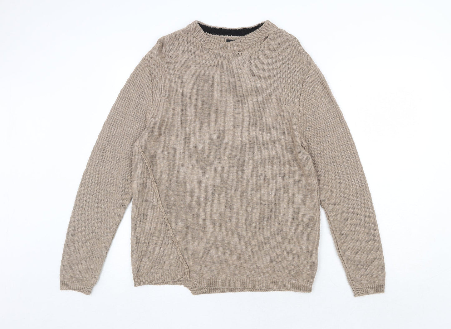 Womens UK Size S River Island Beige Pullover Jumper