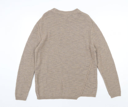 Womens UK Size S River Island Beige Pullover Jumper