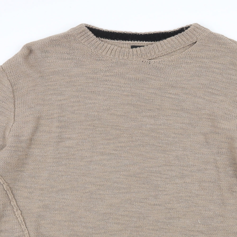 Womens UK Size S River Island Beige Pullover Jumper