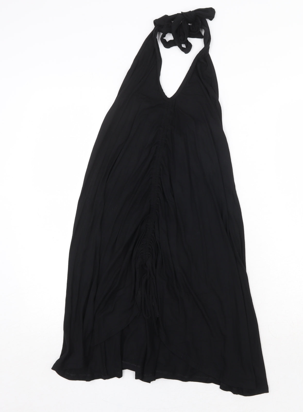 Debenhams Womens Black Viscose Trapeze & Swing Size 8 Halter Tie