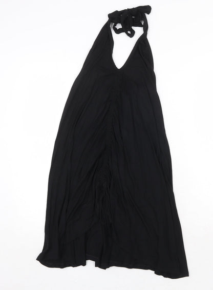 Debenhams Womens Black Viscose Trapeze & Swing Size 8 Halter Tie