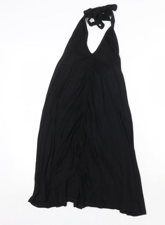 Debenhams Womens Black Viscose Trapeze & Swing Size 8 Halter Tie
