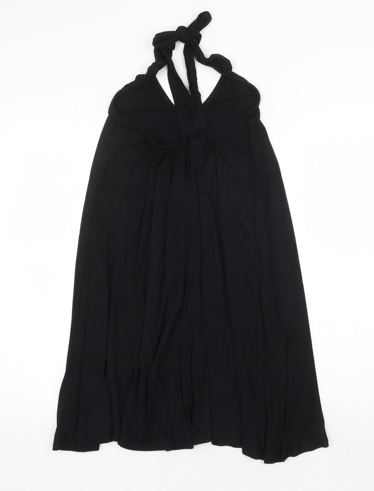 Debenhams Womens Black Viscose Trapeze & Swing Size 8 Halter Tie