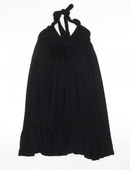 Debenhams Womens Black Viscose Trapeze & Swing Size 8 Halter Tie