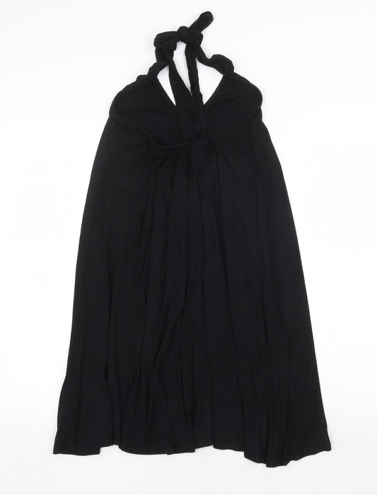 Debenhams Womens Black Viscose Trapeze & Swing Size 8 Halter Tie