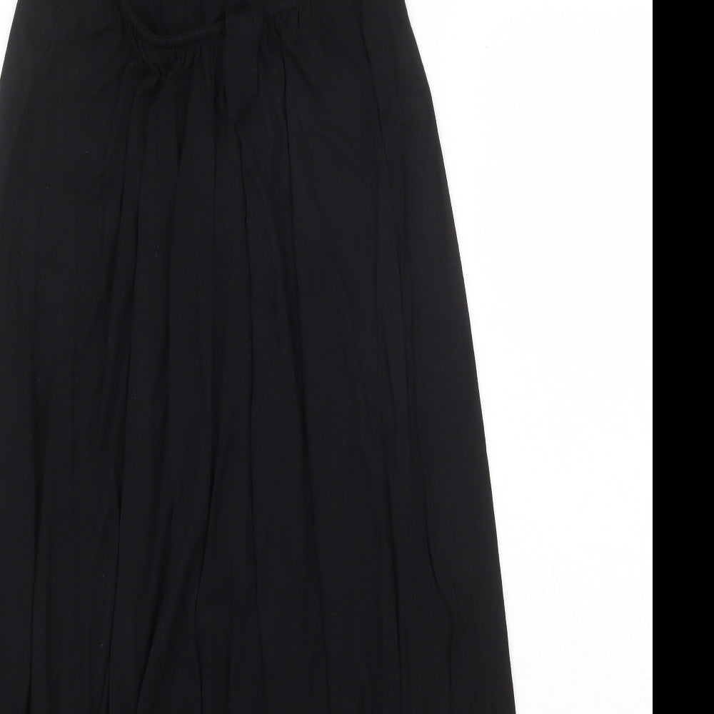 Debenhams Womens Black Viscose Trapeze & Swing Size 8 Halter Tie