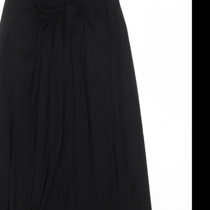 Debenhams Womens Black Viscose Trapeze & Swing Size 8 Halter Tie