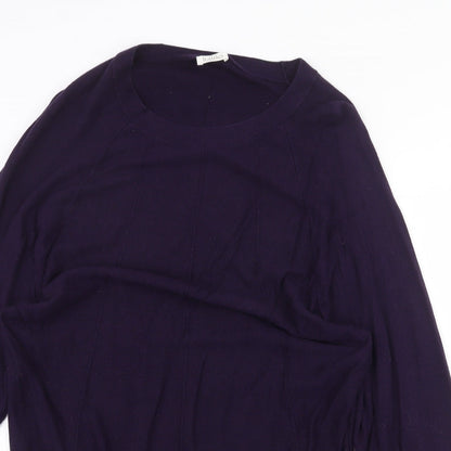 Womens UK Size M Kaliko Purple Pullover Jumper
