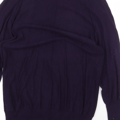 Womens UK Size M Kaliko Purple Pullover Jumper
