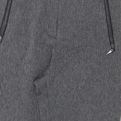 Womens UK Size 12 Dorothy Perkins Regular Fit Carrot Grey Trousers