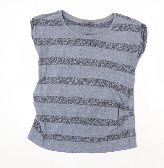 Womens UK Size 10 New Look Grey Basic Blouse