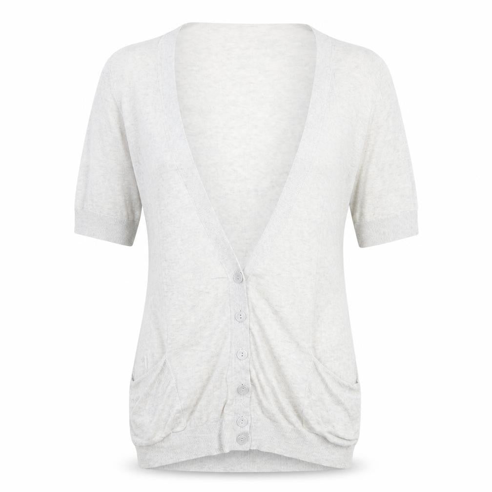 Womens UK Size 10 New Look Grey Cardigan Jumper