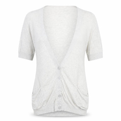 Womens UK Size 10 New Look Grey Cardigan Jumper