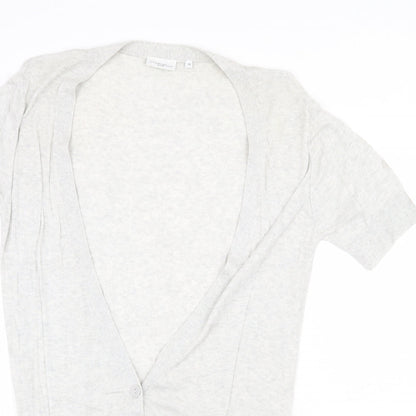 Womens UK Size 10 New Look Grey Cardigan Jumper